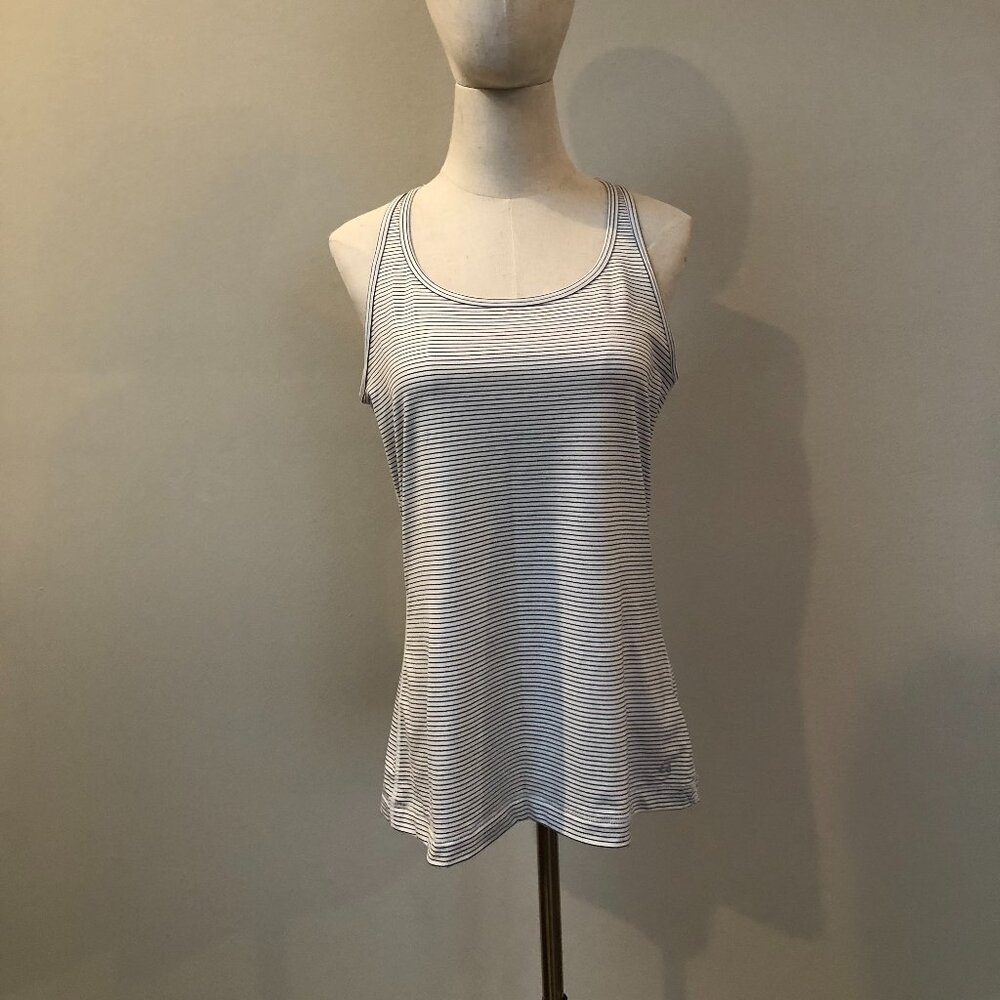 Gap black & white stripe racer back